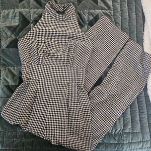 vintage gingham jumpsuit